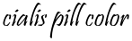 cialis pill color